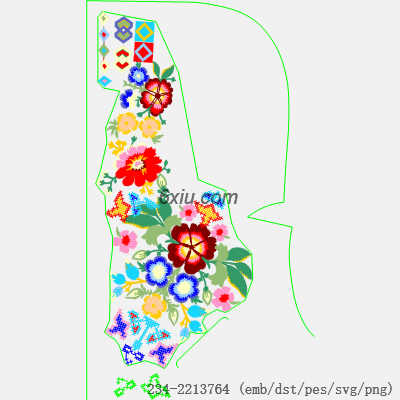 svg矢量绣花图下载
