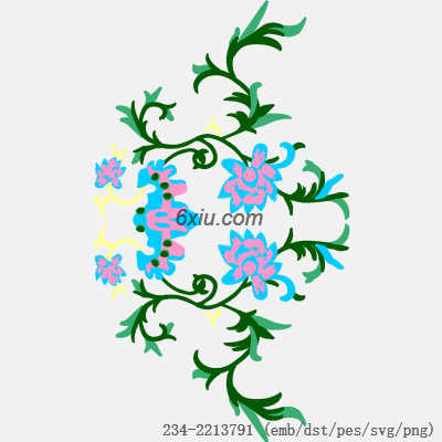 svg矢量绣花图下载