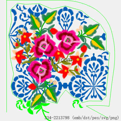 svg矢量绣花图下载