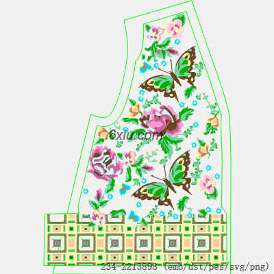 svg矢量绣花图下载