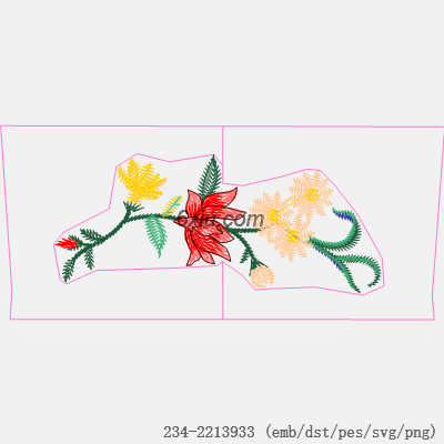 svg矢量绣花图下载