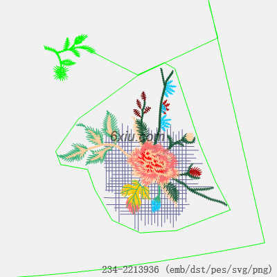 svg矢量绣花图下载