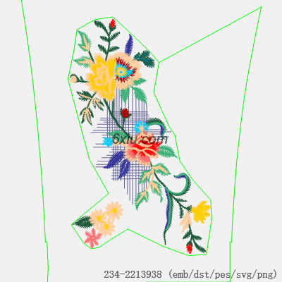 svg矢量绣花图下载