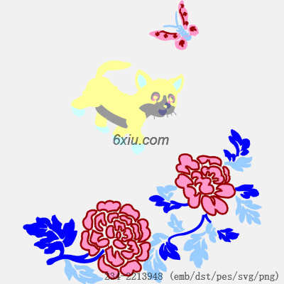 svg矢量绣花图下载
