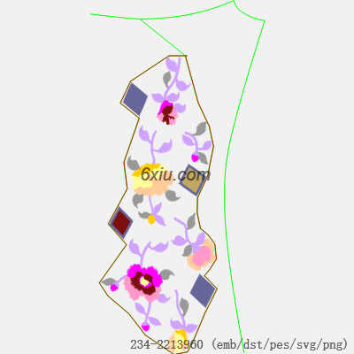 svg矢量绣花图下载