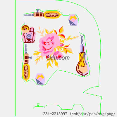 svg矢量绣花图下载