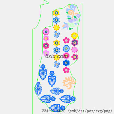 svg矢量绣花图下载