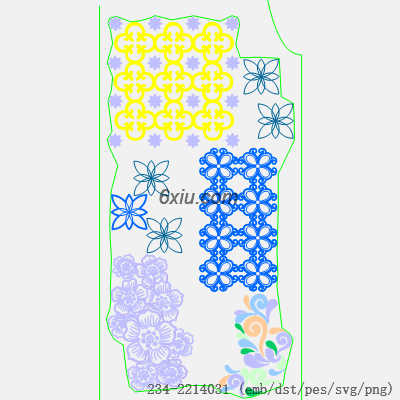 svg矢量绣花图下载