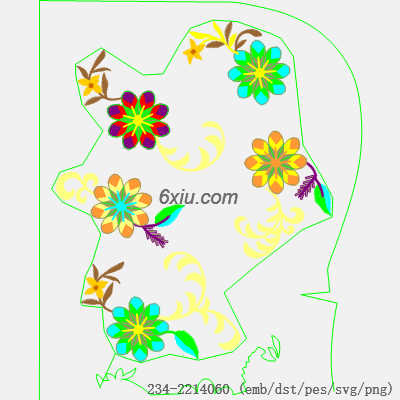 svg矢量绣花图下载