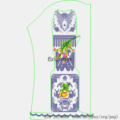 svg矢量绣花图下载