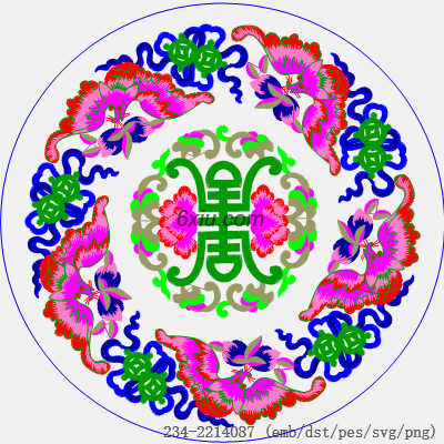 svg矢量绣花图下载
