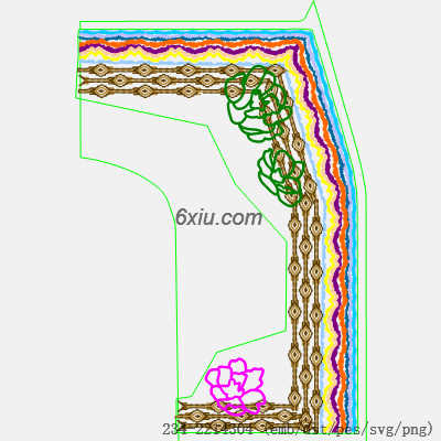 svg矢量绣花图下载