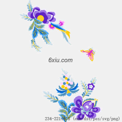 svg矢量绣花图下载