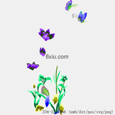 svg矢量绣花图下载