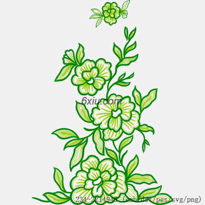 svg矢量绣花图下载