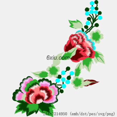 svg矢量绣花图下载