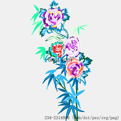 svg矢量绣花图下载