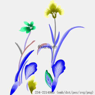 svg矢量绣花图下载