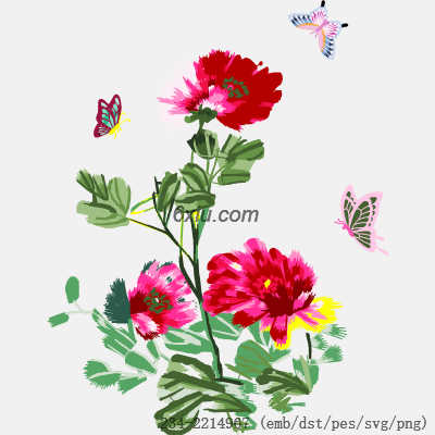 svg矢量绣花图下载