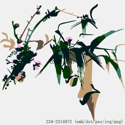 svg矢量绣花图下载