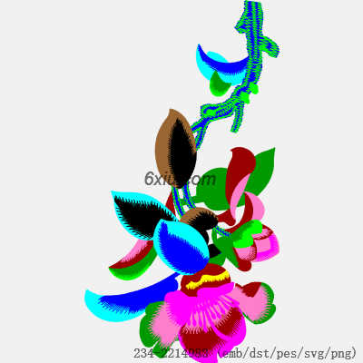 svg矢量绣花图下载