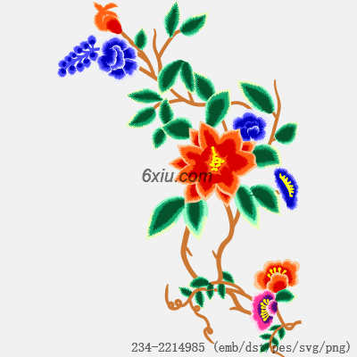 svg矢量绣花图下载