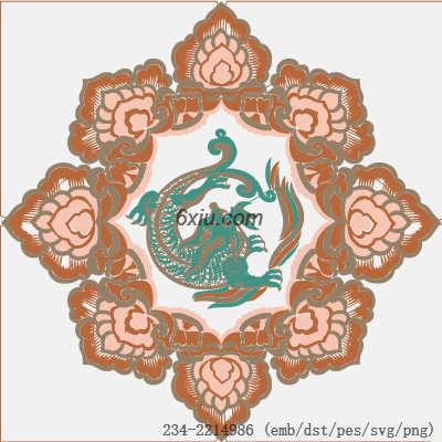 svg矢量绣花图下载