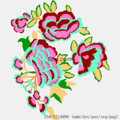 svg矢量绣花图下载