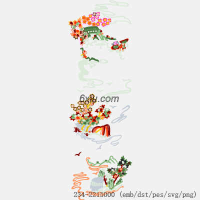 svg矢量绣花图下载