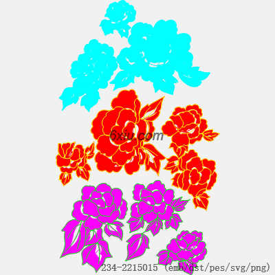 svg矢量绣花图下载