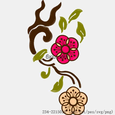 svg矢量绣花图下载