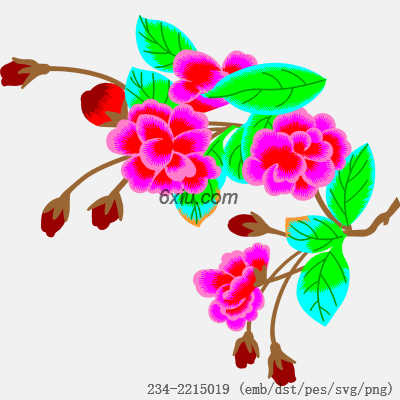 svg矢量绣花图下载