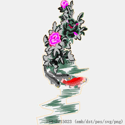 svg矢量绣花图下载