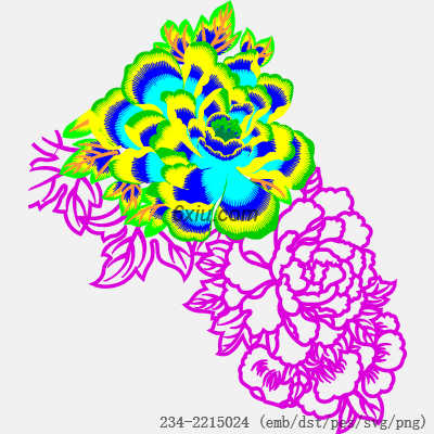 svg矢量绣花图下载