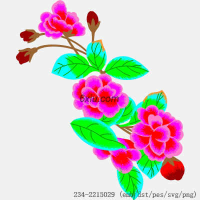 svg矢量绣花图下载