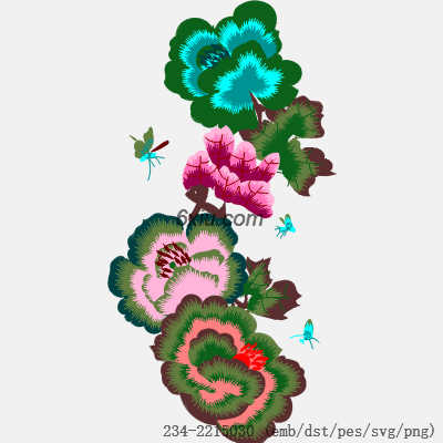 svg矢量绣花图下载