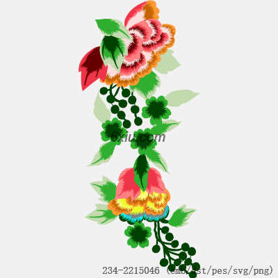 svg矢量绣花图下载