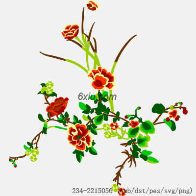 svg矢量绣花图下载