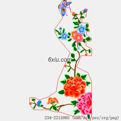 svg矢量绣花图下载