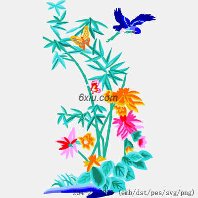 svg矢量绣花图下载