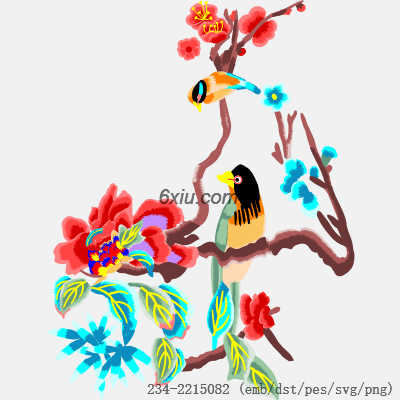 svg矢量绣花图下载