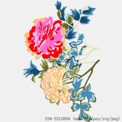svg矢量绣花图下载