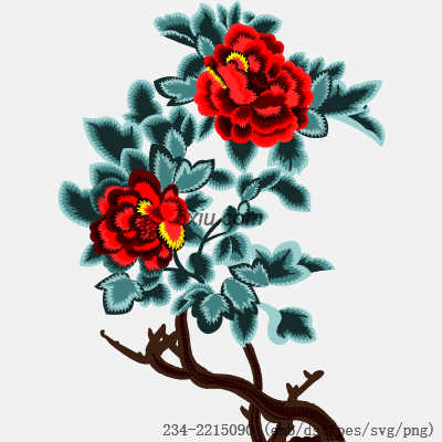 svg矢量绣花图下载