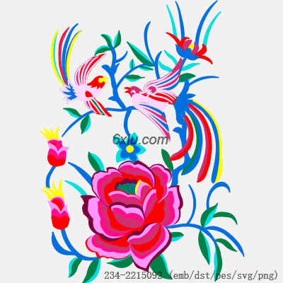 svg矢量绣花图下载