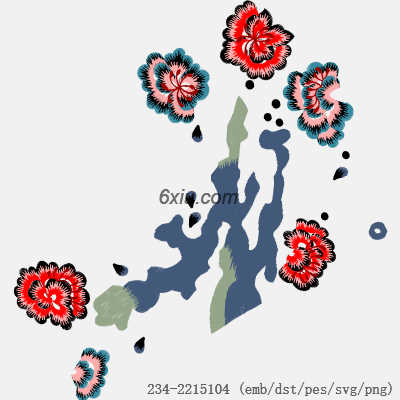 svg矢量绣花图下载