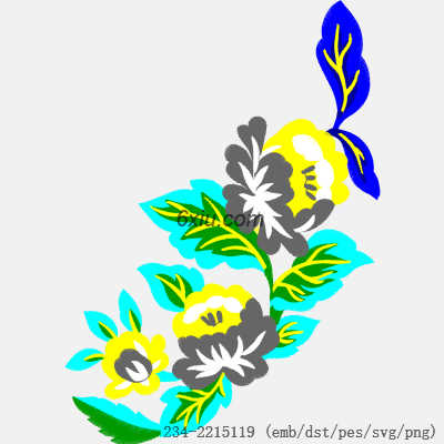 svg矢量绣花图下载