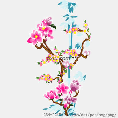 svg矢量绣花图下载