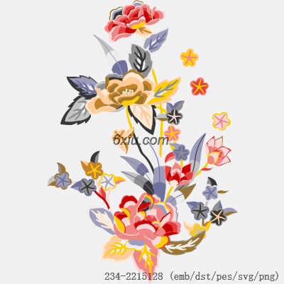 svg矢量绣花图下载