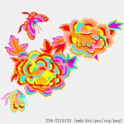 svg矢量绣花图下载