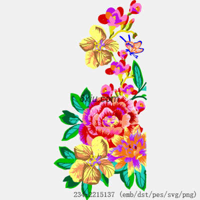 svg矢量绣花图下载
